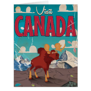 Kanada Cartoon Vintage Poster