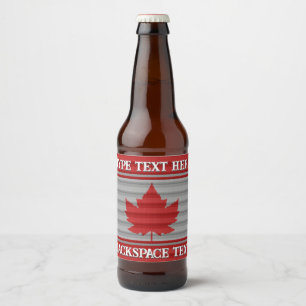Kanada Day Beer Labels Custom Canada Liquor Flasch Bierflaschenetikett