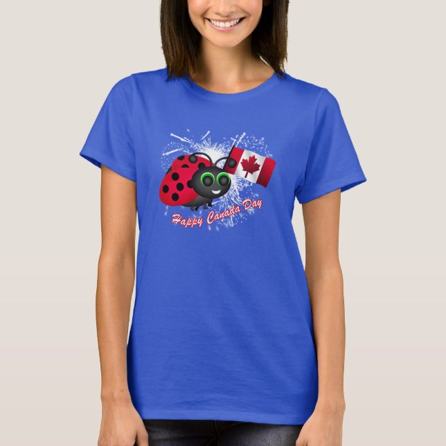 Kanada Day Ladybug T-Shirt (Vorderseite)