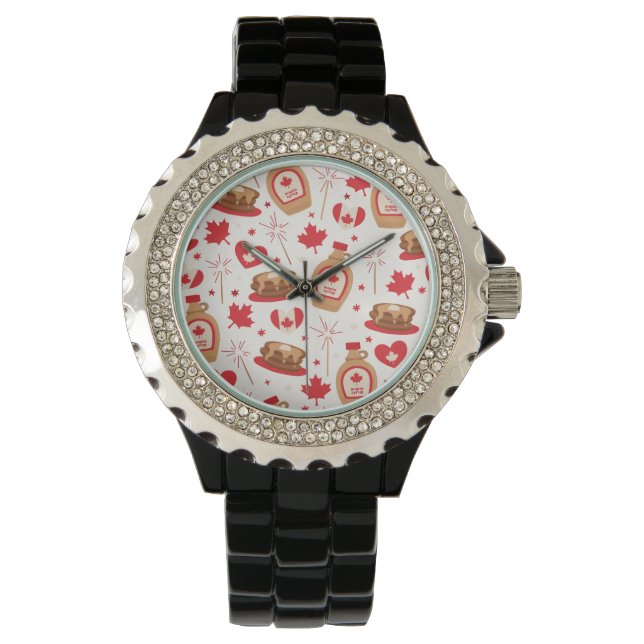 Kanada Day Partys Watch Armbanduhr (Vorderseite)