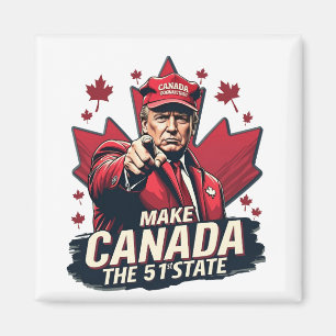 Kanada der 51. Staat Trump Kanadier Magnet