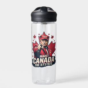 Kanada der 51. Staat Trump Kanadier Trinkflasche