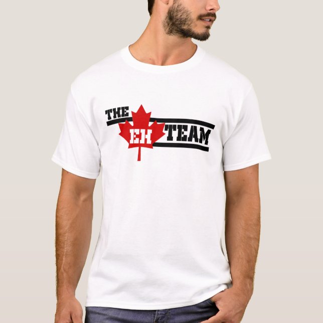Kanada Der EH Team Maple Leaf Happy Canada Day  T-Shirt (Vorderseite)