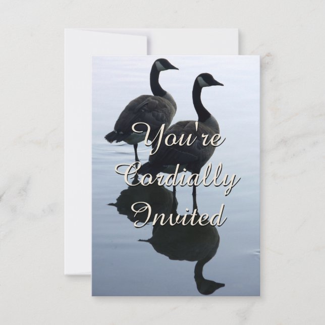 Kanada Einladungen Personalisiert Canada Gänse UAW (Vorderseite)