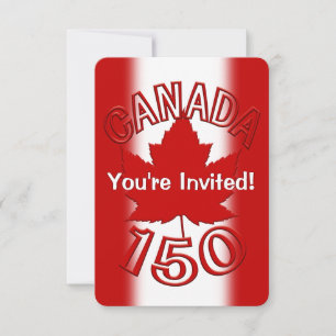 Kanada Einladungen Personalisierte RSVP-Karten für