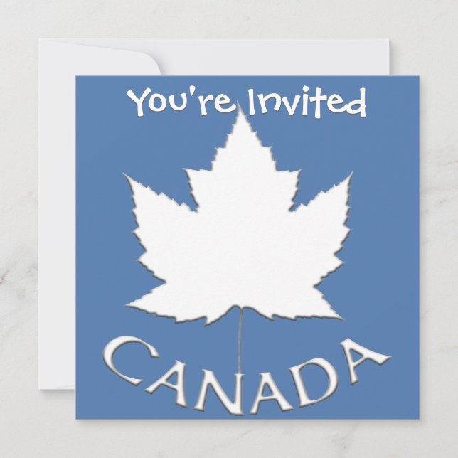 Kanada Einladungen Personalisierte RSVP-Karten für (Vorderseite)