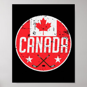 Kanada Eishockey-Flaggen-Trikot Unterstützer Kanad Poster