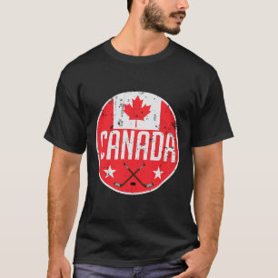 Kanada Eishockey-Flaggen-Trikot Unterstützer Kanad T-Shirt