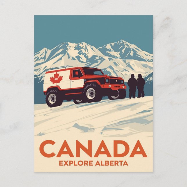 Kanada Entdecken Sie das Alberta-Gelände-Abenteuer Postkarte (Vorderseite)