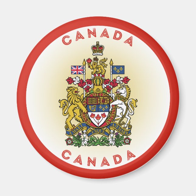 Kanada-Erbe-Emblem Magnet (Vorne)