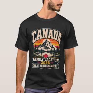 Kanada-Familienurlaub 2026 Great North im Retro-St T-Shirt