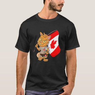 Kanada Fan Katze T-Shirt