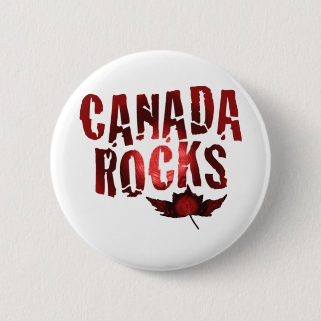 Kanada-Felsen Button (Vorderseite)