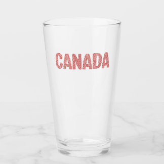 Kanada-Fingerabdruck-Grafik-T-Shirt Glas