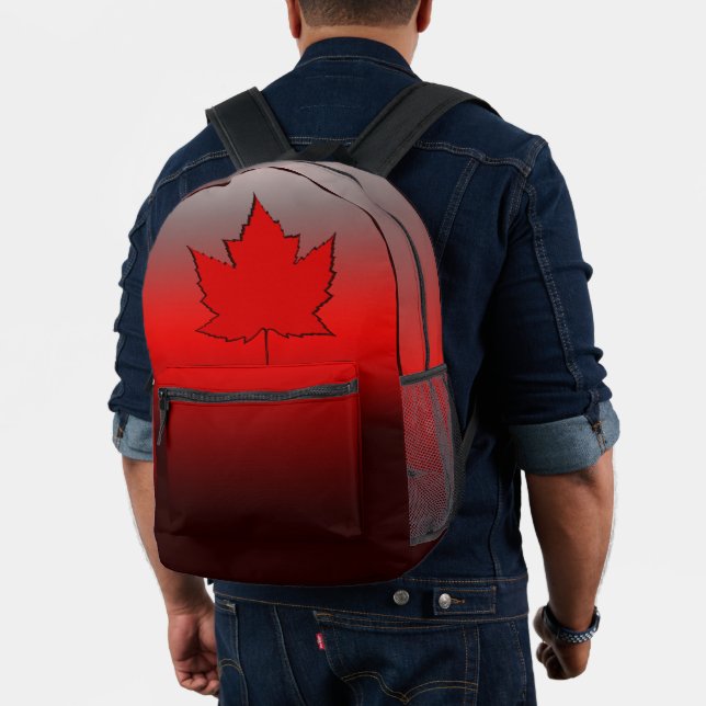 Kanada Flag Backpacks Canada Mapsleaf Flaggen Bedruckter Rucksack (Insitu (Modell))