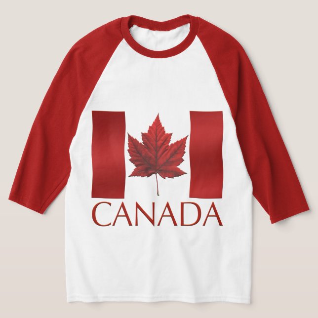 Kanada-Flag-Shirt Kanada Baseball Jerseys T-Shirt (Ablage )