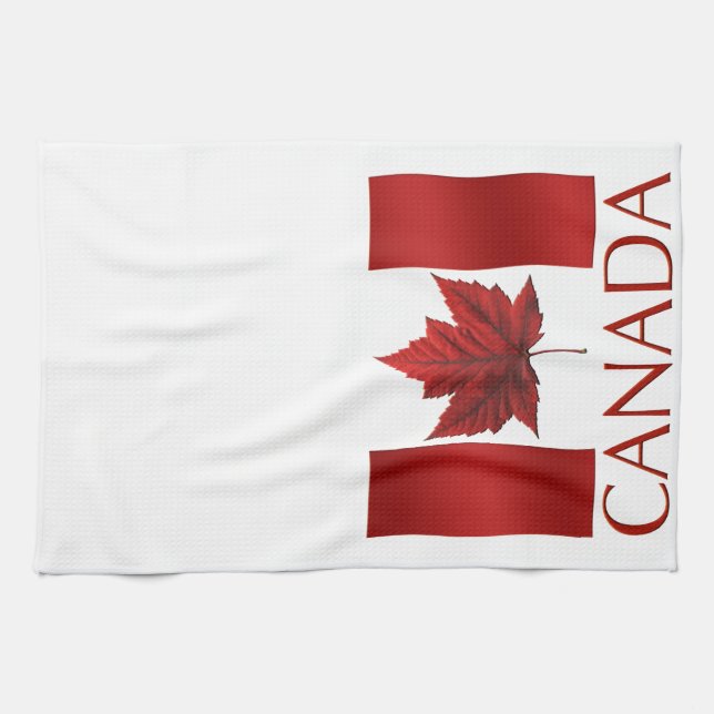 Kanada Flag Souvenir Handtuch Kanada Teetuchdekor (Horizontal)
