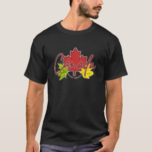 Kanada-Flagge Ahornblatt Kanadisches Symbol Ahornb T-Shirt