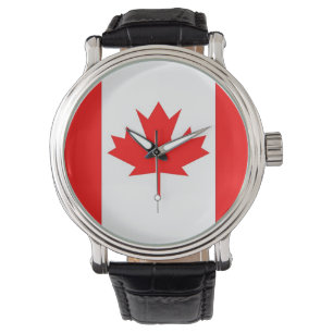 Kanada-Flagge Armbanduhr