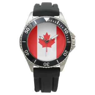 Kanada-Flagge Armbanduhr