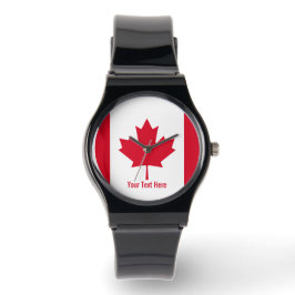 Kanada-Flagge Armbanduhr