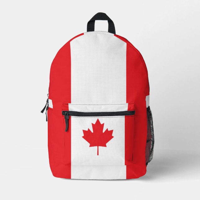 Kanada-Flagge Bedruckter Rucksack (Vorderseite)