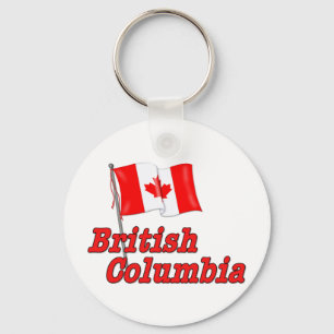 Kanada-Flagge - British Columbia Schlüsselanhänger