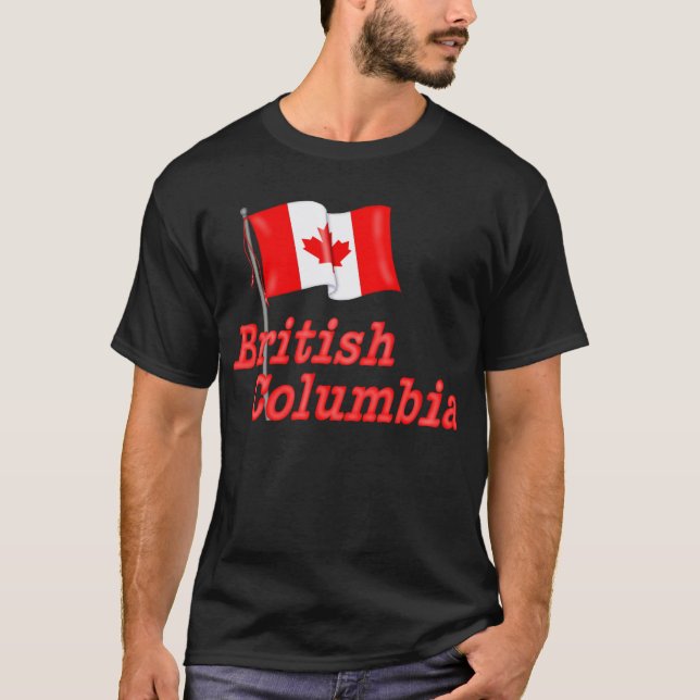 Kanada-Flagge - British Columbia T-Shirt (Vorderseite)