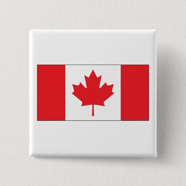 Kanada-Flagge Button (Vorderseite)
