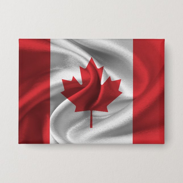 Kanada-Flagge-Button Button (Vorderseite)