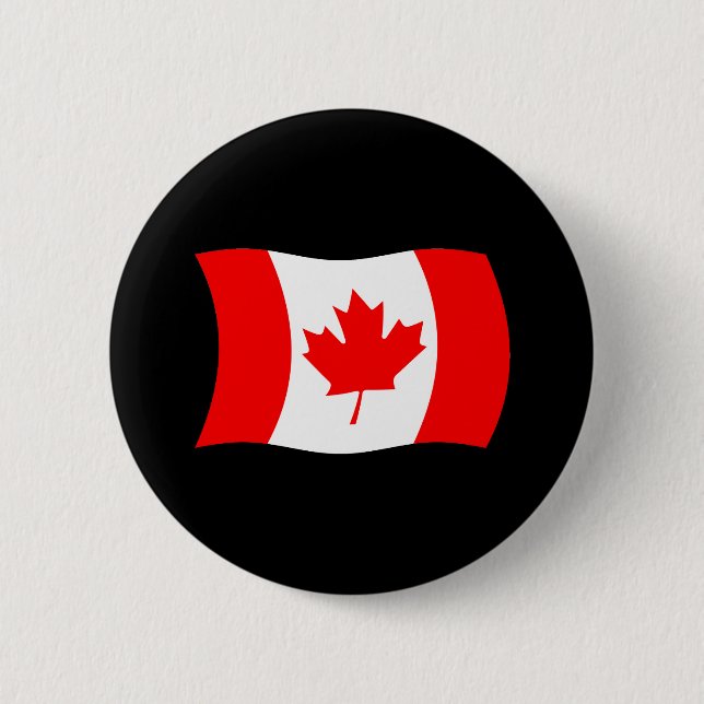 Kanada-Flagge-Button Button (Vorderseite)