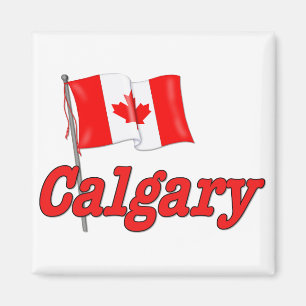 Kanada-Flagge - Calgary Magnet