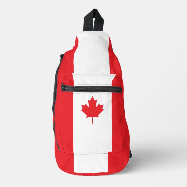 Kanada-Flagge Crossbody Bag (Vorderseite)