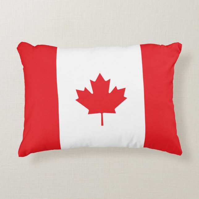 Kanada-Flagge Dekokissen (Vorderseite)