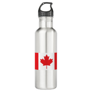Kanada-Flagge Edelstahlflasche