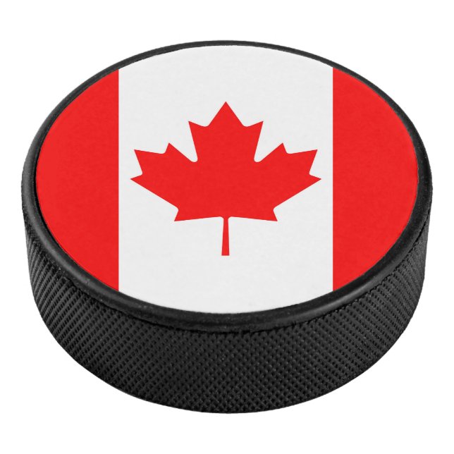 Kanada-Flagge Eishockey Puck (3/4)