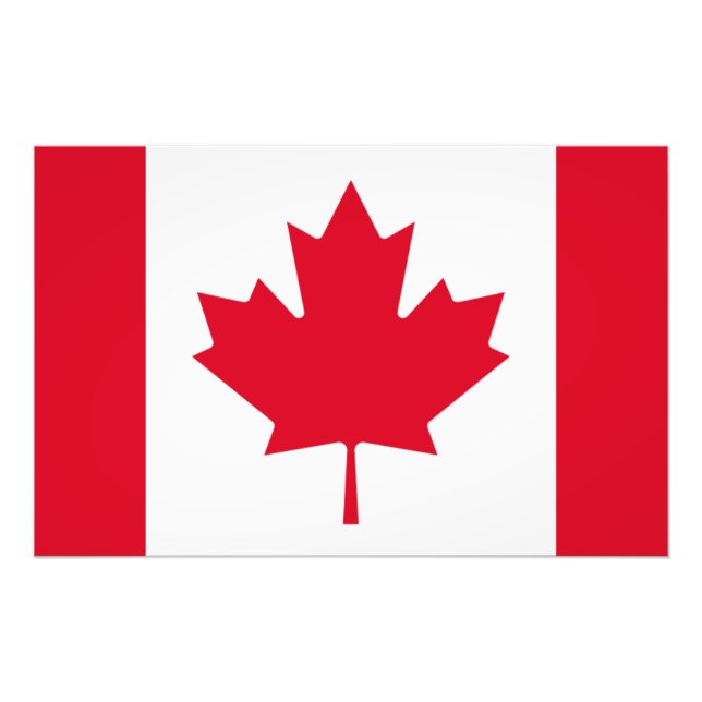 Kanada-Flagge Fotodruck (Vorne)