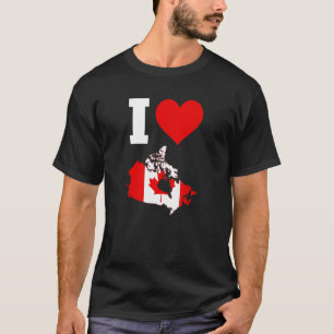 Kanada-Flagge für Kanada I Liebe Kanada T-Shirt