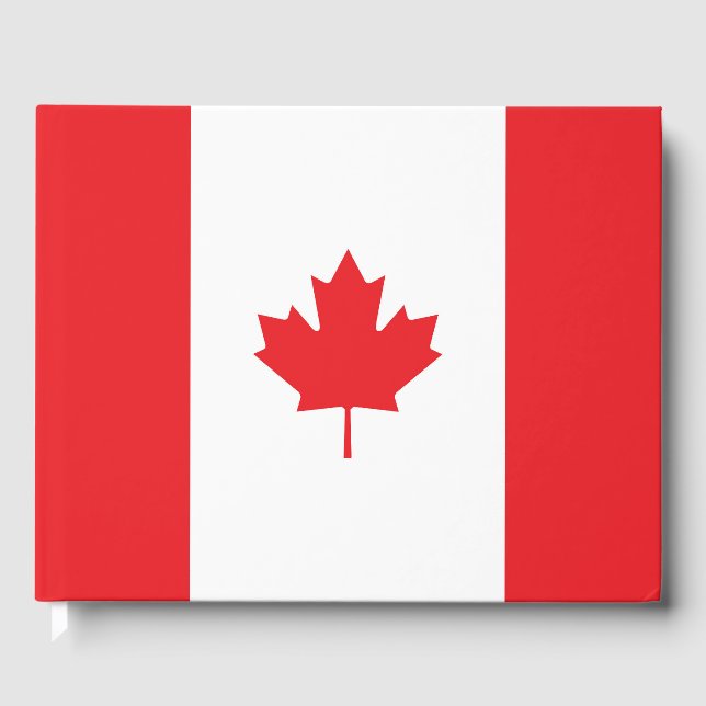 Kanada-Flagge Gästebuch (Vorderseite)