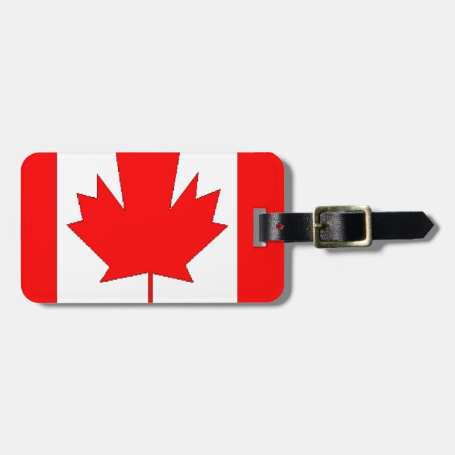 Kanada-Flagge Gepäckanhänger (Vorderseite horizontal)