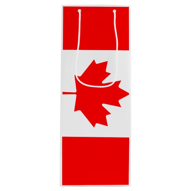 Kanada-Flagge Geschenktüte Für Weinflaschen (Vorderseite)