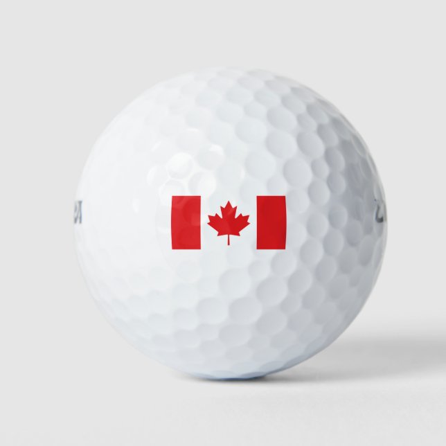 Kanada-Flagge Golfball (Vorderseite)