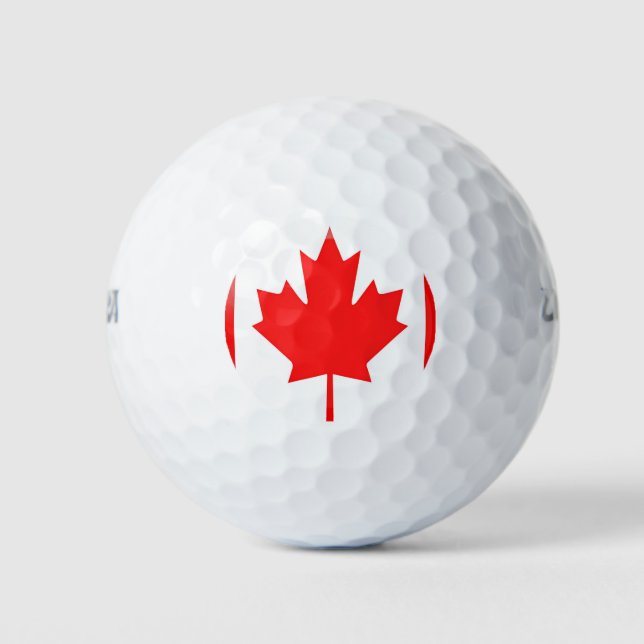 Kanada-Flagge Golfball (Vorderseite)