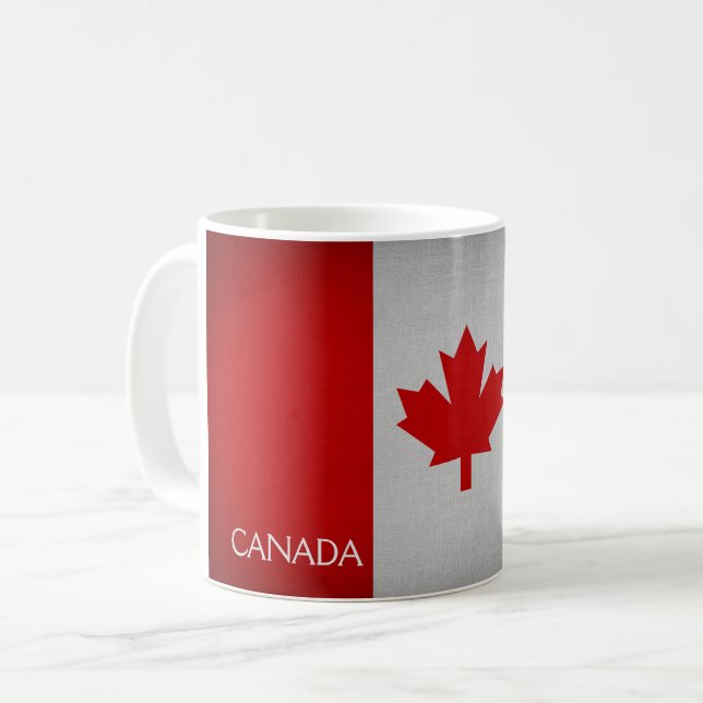 Kanada-Flagge Kaffeetasse (Vorderseite Links)