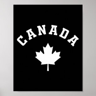 Kanada-Flagge Kanadischer Urlaub Angeln Wandern Sk Poster