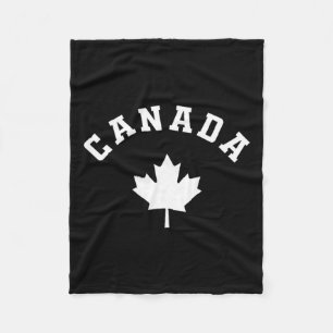 Kanada Flagge Kanadisches Urlaubsfischen Wanderski Fleecedecke