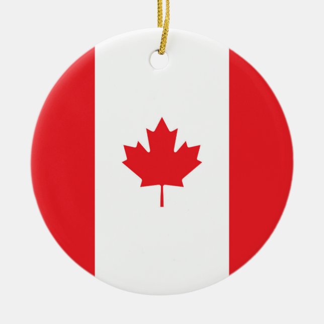 Kanada-Flagge Keramik Ornament (Vorne)