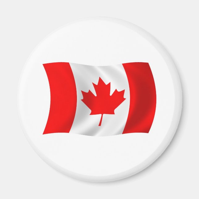 Kanada-Flagge-Magnet Magnet (Vorne)