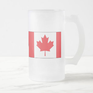 Kanada-Flagge Mattglas Bierglas