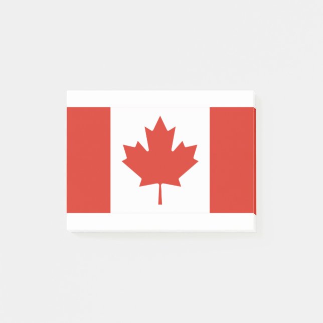 Kanada-Flagge Post-it Klebezettel (Vorderseite)